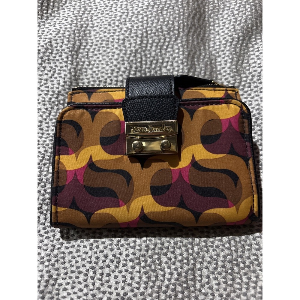 Vera Bradley Modern Lights Push Lock Wallet Card Holder Organizer